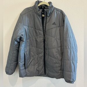 Adidas Men's Charcoal Puffer Jacket